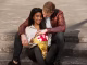 A couple holding hands. Attract new love