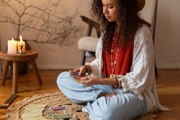 Australian lost love spell caster performing a ritual
